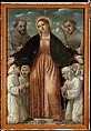 The Flagellation; (reverse) The Madonna of Mercy, Girolamo Romanino (Italian, Brescia 1484/87–1560 Brescia), Distemper and oil(?) on canvas