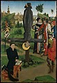 The Crucifixion of Saint Peter with a Donor; The Legend of Saint Anthony Abbot with a Donor;  The Annunciation, Northern French Painter (ca. 1450), Oil on wood