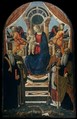 Madonna and Child Enthroned with Saints and Angels, Francesco Botticini (Francesco di Giovanni) (Italian, Florentine, ca. 1446–1497), Tempera on wood