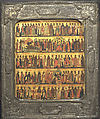 Calendar of Saints and Festivals, Russian Painter (17th/18th century), Tempera on wood, gold ground