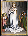 Virgin and Child in an Apse, Copy after Robert Campin (Netherlandish, ca. 1480), Oil on canvas, transferred from wood