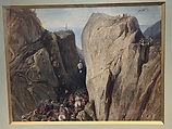 Défilé: Combat de Grecs et de Turcs (Dervenakia?), Alexandre-Gabriel Decamps  French, Watercolor and gouache on paper