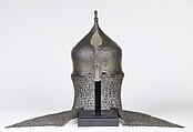 Helmet with mark of the Ottoman arsenal, formerly in the collection of Jean-Léon Gérôme, Steel, copper alloy, silver, gold