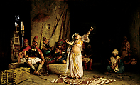 Dance of the Almeh, Jean-Léon Gérôme French, Oil on wood