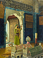 Vieil Homme devant tombeaux d’enfants, Osman Hamdi Bey Turkish, Oil on canvas