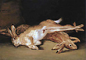 Still Life with Dead Hares, Goya (Francisco de Goya y Lucientes)  Spanish, Oil on canvas