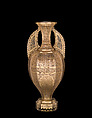 Alhambra-Style Vase, Schaffgotsch Glashütte, Blown, mold-blown, cut, ground, drilled, gilded, assembled glass