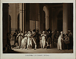 The Galleries of the Palais-Royal, Louis Léopold Boilly  French, Oil on canvas