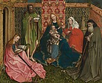 Virgin and Child in an Apse, Copy after Robert Campin (Netherlandish, ca. 1480), Oil on canvas, transferred from wood