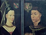 Tommaso di Folco Portinari (1428–1501); Maria Portinari (Maria Maddalena Baroncelli, born 1456), Hans Memling (Netherlandish, Seligenstadt, active by 1465–died 1494 Bruges), Oil on wood