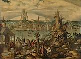 The Arrival in Bethlehem, Master of the Brussels Calling of Saint Matthew (Netherlandish, Antwerp, active second quarter 16th century), Oil on wood