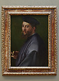 Portrait of a Man, Andrea del Sarto (Andrea d&#39;Agnolo) (Italian, Florence 1486–1530 Florence), Oil on canvas, transferred from wood