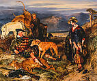 A Deerhound, Sir Edwin Henry Landseer (British, London 1802–1873 London), Oil on board