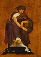 Study for the Ceiling of the Marquand Music Room, Frederic, Lord Leighton (British, Scarborough 1830–1896 London), Oil and gold on canvas