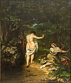 Study of a Nude Man, Attributed to Gustave Courbet (French, Ornans 1819–1877 La Tour-de-Peilz), Oil on canvas