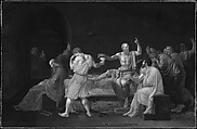 The Death of Socrates, Jacques Louis David (French, Paris 1748–1825 Brussels), Oil on canvas