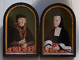 Jan (1438/41–1516), First Count of Egmond; Magdalena, Countess of Egmond (1464–1538), North Netherlandish Painter (ca. 1516–20), Oil on canvas, transferred from wood (.122, the Count); oil on wood (.118, the Countess)