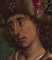 Abner's Messenger before David; The Queen of Sheba Bringing Gifts to Solomon; The Annunciation, Master of the Saint Barbara Legend (Netherlandish, active late 15th century) and a collaborator, Oil on oak