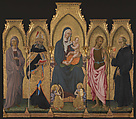 Madonna and Child with Saints, Giovanni di Paolo (Giovanni di Paolo di Grazia) (Italian, Siena 1398–1482 Siena), Tempera on wood, gold ground