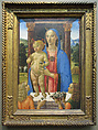 Madonna and Child with Two Angels, Cosimo Rosselli (Italian, Florence 1440–1507 Florence), Tempera and gold on wood