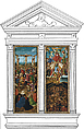 The Crucifixion; The Last Judgment, Jan van Eyck (Netherlandish, Maaseik ca. 1390–1441 Bruges), Oil on canvas, transferred from wood