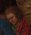 The Crucifixion; The Last Judgment, Jan van Eyck (Netherlandish, Maaseik ca. 1390–1441 Bruges), Oil on canvas, transferred from wood