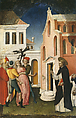 Saint Peter Martyr Healing the Leg of a Young Man, Antonio Vivarini (Italian, Venice, active by 1440–died 1476/84), Tempera and gold on wood
