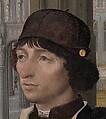 Young Man Holding a Book, Master of the View of Saint Gudula (Netherlandish, active ca. 1485), Oil on wood