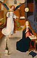 The Annunciation, Gerard David (Netherlandish, Oudewater ca. 1455–1523 Bruges), Oil on wood