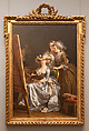 Self-Portrait with Two Pupils, Marie Gabrielle Capet (1761–1818) and Marie Marguerite Carraux de Rosemond (1765–1788), Adélaïde Labille-Guiard (French, Paris 1749–1803 Paris), Oil on canvas