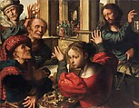 The Calling of Saint Matthew, Copy after Jan Sanders van Hemessen (Netherlandish, active by ca. 1524–died ca. 1564), Oil on wood