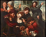 The Calling of Saint Matthew, Copy after Jan Sanders van Hemessen (Netherlandish, active by ca. 1524–died ca. 1564), Oil on wood