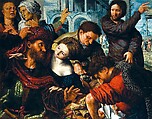 The Calling of Saint Matthew, Copy after Jan Sanders van Hemessen (Netherlandish, active by ca. 1524–died ca. 1564), Oil on wood