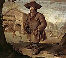 An Old Man with a Dog, Giacomo Ceruti (Italian, Milan 1698–1767 Milan), Oil on canvas