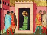 Saint Reparata Being Prepared for Execution, Bernardo Daddi (Italian, Florence (?) ca. 1290–1348 Florence), Tempera on wood, gold ground