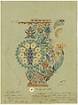 Workshop Drawing for "Persian Series", Watercolor on paper