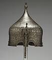 Helmet with mark of the Ottoman arsenal, formerly in the collection of Jean-Léon Gérôme, Steel, silver, copper alloy