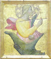 Saint Margaret and the Dragon, Agnolo Gaddi Italian, Tempera on wood, gold ground