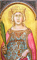 Saint Catherine of Alexandria, Pietro Lorenzetti  Italian, Tempera on wood, gold ground