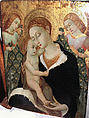 Madonna and Child with Two Angels, Umberto Giunti Italian, Tempera and gold on wood