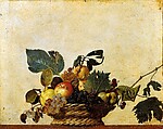 Basket of Fruit, Bartolomeo Cavarozzi (Italian, Viterbo 1587–1625 Rome), Oil on canvas