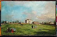The Villa Loredan, Paese, Francesco Guardi  Italian, Oil on canvas