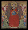 Saint Lucy and Her Mother at the Shrine of Saint Agatha; Saint Lucy Giving Alms; Saint Lucy before Paschasius; Saint Lucy Resisting Efforts to Move Her, Giovanni di Bartolommeo Cristiani (Italian, Florence, active 1367–98), Tempera on wood, gold ground
