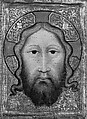 Head of Christ, European Painter  European, Tempera on wood, gold ground