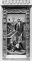 The Crucifixion, (reverse) Saint Francis of Assisi; The Resurrection, (reverse) An Abbot Saint, Possibly Saint Benedict, Northern French Painter (ca. 1460), Oil on wood