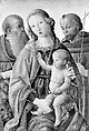 Madonna and Child with Saints Jerome and Francis, Italian (Umbrian) Painter Italian, Tempera on wood