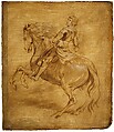 A Man Riding a Horse, Anthony van Dyck  Flemish, Oil on wood