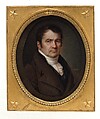 Portrait of a Man, Joseph Bordes  French, Ivory set into card