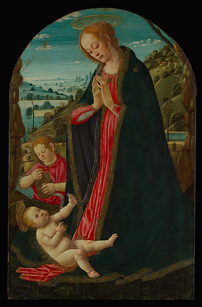 The Virgin Adoring the Child with the Infant Saint John the Baptist by Jacopo di Arcangelo (called Jacopo del Sellaio)