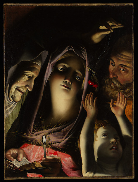 Holy Family with Saint Anne by French Painter